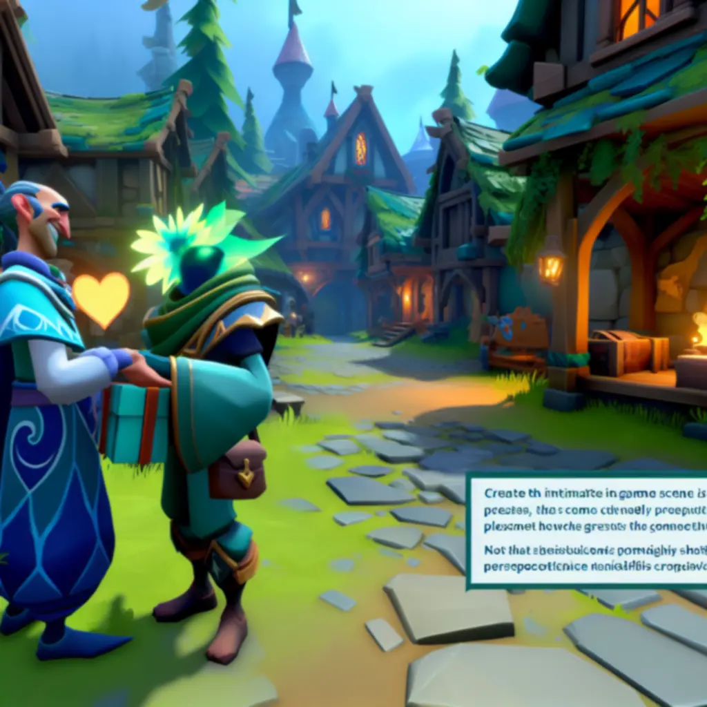 Scena wręczania prezentu w Portii – budowanie przyjaźni